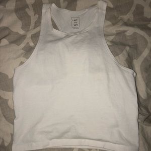 White crop top